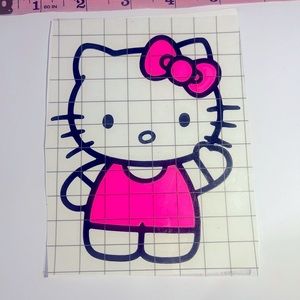 Hello kitty vinyl decal set of two